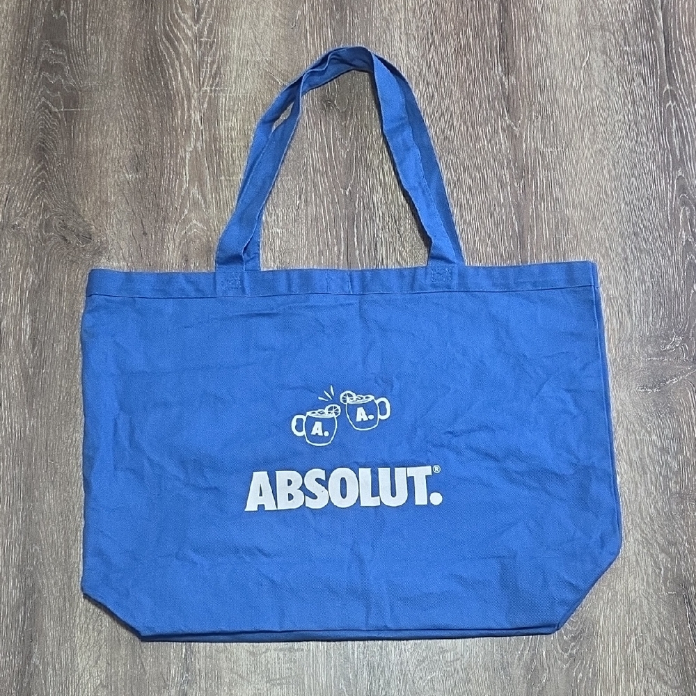 Absolut Vodka Blue XL Canvas Tote Bag